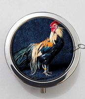 BlackKey Animal Chicken 3-Compartment Decorative Pocket Gift Box Case Organizer for Pill, Color 1 -1794