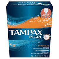 Tampax Pearl Super Plus U Size 18ct Tampax Pearl Super Plus Unscented 18ct