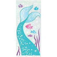 Unique Mermaid Cellophane Bags, 20ct, Multicolor, 11" x 5" - 58333