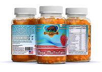 Mega Multivitamin Gummy, 100 Natural Raspberry Flavored Gummies 50-Day Supply, Gelatin Free, Soy Free, Gluten Free - California ASA