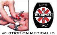 LIFETAG Diabetes Medical ID Tags 5-Pack Free Standard Shipping