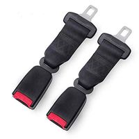 ZQSM 2piece 9" Seat Belt Lengthening Accessory (7/8" Inch Metal Tongue Width) - E13-Mark Safety Certified - Extend Belt, Buckle Up & Drive Safely Again