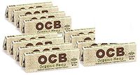 8 OCB Organic Single Wide Cigarette Rolling Papers Pack (50 Leaves Per Pack) + Limited Edition Beamer Smoke Sticker. Used with Legal Smoking Herbs, Rolling Tobacco, Herbal Mixes, and Non Tobacco Items
