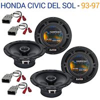 Compatible with Honda Civic Del Sol 1993-1997 OEM Speaker Upgrade Harmony (2) R65 Package New