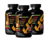 antioxidants for Weight Loss - MEGA ANTIOXIDANT Complex 1440 MG - Resveratrol Trans Supplement - 3 Bottles 180 Capsules