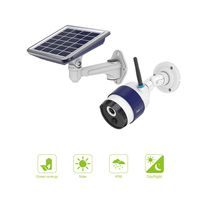 FREECAM Solar Rechargeable Battery Powered WiFi Camera,Outdoor Wireless Security Camera with Motion-Activated Night Vision PIR Sensor Alert Push & SD Card,C340...