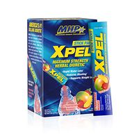 MHP Xpel Stick Pack, Maximum Strength, for Water Retention Relief, Weight Loss Support, with Vitamin B-6 Potassium Dandelion Root
