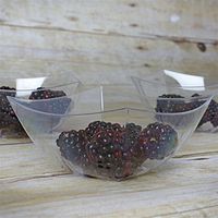 Clear Curved Square 8Oz Disposable Bowls - Chambury Plastics