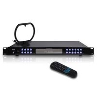 Portable Rack Mount Digital Tuner - Selectable Key Button 60 Am/Fm Radio Station Storage Receiver Clock Display & Alarm w/Auto Start Feature and Remote Control Perfect for Home Music - PyleHome PT504