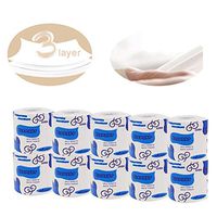 10 Rolls Silky Smooth Soft Professional Series Premium 3-Ply Toilet Paper - Home Kitchen Enviro friendly Recycled Toilet Tissue - Strong and Highly Absorbent Hand Towels for Daily Use (10 Roll)