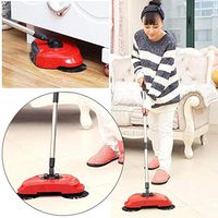 Dongdongole Durable Practical 360 Degree Rotation Handheld Sweeper Home Cleaning Tools Hand Broom with Adjustable Handle