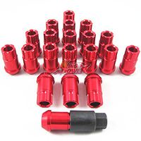 New Model 2017 20PC for Honda Acura 12X1.5MM Aluminum Racing Locking Lug Nuts Set RED