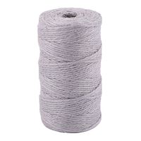 uxcell Burlap Holiday Wedding Decoration Craft Ribbon Rope String 100M Length Gray