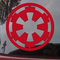 CCI Star Wars Galactic Empire Decal Vinyl Sticker|Cars Trucks Vans Walls Laptop| RED |4 x 4 in|CCI1537