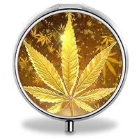 IMLONE Pill Organizer- Sliver Weekly Pill Boxes with 3 Components and Mirror for Travelling and Daily Needs,Compartments to Hold Vitamins, Cod Liver Oil, Supplements and Medication