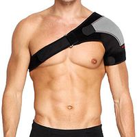 MAIBU Adjustable Shoulder Brace Lightweight Gym Sports Therapy Neoprene Shoulder Support Strap Wrap for Men and Women (Left Shoulder)