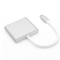 3 in 1 Portable Usbc to Hdmi 3.1 Converter Adapter Typec to hdmi HDMI/USB 3.0/TypeC Adapter Type-C Aluminum for MacBook