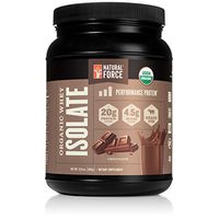 100% Organic Whey Isolate Protein Powder - USDA Organic Certified and Grass Fed – Low Carb, Lab Tested, Delicious Milk Chocolate Flavor *Made and Sourced in The U.S.A.* by Natural Force, 13.8 Ounce