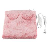 Liyes Electric Heated Warm Cosy Foot, Hand Warmer Heating Slippers, Extra Large Heating Pad - for Back Pain (14.9x14.9.inch)| Dry Heat Therapy Heat Wrap | Extra-Fast Warm-Up (Hot Pink)