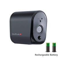 Battery Powered Camera BIZGOOD WiFi IP Camera Home Security System, Night Vision, Compatible with Alexa, 2-Way Audio Talk, Black (Free 32GB TF Card)