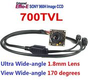 Ultra Wide Angle 1.8mm Sony EFFIO-E CCD II 700TVL CCTV Security Hidden Mini Spy Camera With OSD Manual (Power Adapter Included)