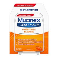 Mucinex Fast-Max Congestion & Headache Caplets, 20ct
