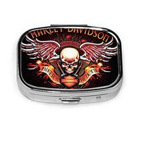Motor Harley Davi-Dson9 Custom Personalized Square Pill Box Decorative Box Vitamin Container Pocket Or Wallet