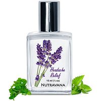 Headache Relief for Migraine, Tension, Sinus Headaches Pressure Calm Stress 15ml Nutravana All Natural Kids Safe Aromatherapy Pure Therapeutic Grade Essential Oils Peppermint Lavender Blend Roll-on