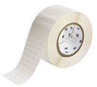 Brady THT-29-423-10 1.25" Width x 0.375" Height, B-423 Permanent Polyester, Gloss Finish White Thermal Transfer Printable Label (10000 per Roll)