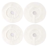 Pack of 2 Pairs - 80mm Justfitgear Headphone Earpad Earcup Covers Sleeves Elastic Cotton Protectors Fits Beats Solo 1.0 2.0 3.0 On Ear Headset Headphones (White)