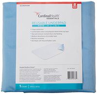 Reusable Blue and White Underpad Incontinence 34 X 36 ONE Count Washable Medium Absorbency Cotton 4 Layer
