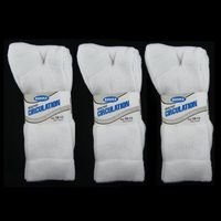 3 Pairs Diabetic Crew Circulation Socks Health Support Cotton Loose Fit Sz 10-13