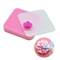 2pcs Flower Shape Silicone Cake Bread Pie Flan Tart Molds, Rose Shape Non-Stick Baking Trays for Birthday Party DIY