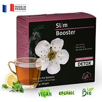 Liber-Tea Slim Booster Detox Tea, Weight Loss Tea, Promotes Fat Burning, Herbal Slimming Tea, Slim Tea Bags, Detox slimming Tea, All Natural Slimming Tea for Men & Women, Serve Hot or Cold (60 Pack)