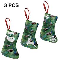 Christmas Stockings Decoration Wild Wings Pagent of Color Scenic Peacock Unique for Funny Xmas Party