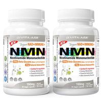Vita-Age Pure NMN with Beta-Glucan & Astaxanthin ⎟ Boost NAD+ ⎟ Increase Immunity ⎟ Support Metabolism ⎟ Antioxidant ⎟ (160mg 100% NMN, 370mg Beta-Glucan, 4mg Astaxanthin Per Cap, 60 Capsules, 2PACK)
