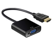 HDMI Cable Adapter, 1080P HDTV HDMI to VGA Adapter Converter 1080P HDTV Mirroring Converter Adapter with Video Audio Output