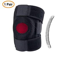 1 Pair Knee Brace for Meniscus Tear,Best Knee Support for Women,Adjustable Neoprene Knee Braces for Arthritis Pain and Support Open Patella with Side Stabilizers for Men and Women