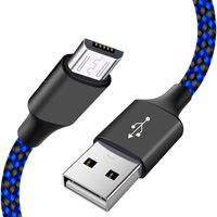Short Micro USB Charging Cable 1.5Ft,Micro USB Fast Android Charger Cord for Samsung Galaxy J7 S7 Edge J3 S5 S6 Note 5 LG Stylo 2/3 G3 G4 V10 K20 K30 Plus,HTC,Moto,Nexus,TV Stick,Chromecast,Power Pack