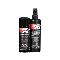 K&N Air Filter Cleaning Kit: Squeeze Bottle Filter Cleaner and Red Oil Kit; Restores Engine Air Filter Performance; Service Kit-99-5050