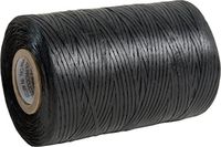 Wax Lacing Cord Nylon Black, 0.121" Width