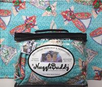 'NUGGLEBUDDY NEW! Microwavable Moist Heat & Aromatherapy Organic Rice Pack. Beautiful" Sacred Angel" Fabric with SPEARMINT EUCALYPTUS Aromatherapy!