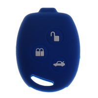 Jili Online Auto Replacement Key Silicone Protective Cover KP-102 for Ford Fiesta - Blue