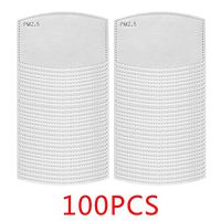 PM2.5 Activated Carbon Filter Mouth 𝐌𝐀𝐒𝐊 6 Layer Protective Filter 𝐌𝐀𝐒𝐊 Filter Replacement (100Pcs)