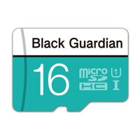 Black Guradian microSDHC 16GB UHS-I Card Tablets Smartphones Laptops Music Pictures Video Nintendo Dashcam GoPro Camera Samsung Canon Nikon DJI Drone (16GB)