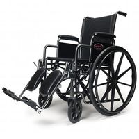 Everest & Jennings Advantage 18" x 16", Fixed Full Arm, Swing Away Footrest