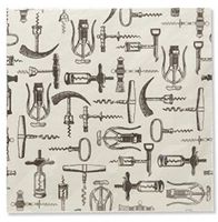 Harman Vintage Corkscrew Cocktail Beverage Paper Napkins, 20-ct