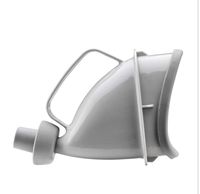 ZMM® Urinal, Car Portable Multifunction Ms Outdoor Tourism Standing Emergency Urinal Old Man Pregnant Woman Urine Gray Travel Camping Traffic Jam 15 * 10.5 * 7cm