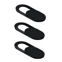 Ikevan 1Pcs Sliding Webcam Cover Webcam Cover Web Camera Privacy Blocker Computer Phone Ultra-Thin Black (3PCS Black)
