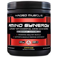 Kaged Muscle, Amino Synergy, BCAA + EAA Powder, Essential Amino Acid Supplement with Coconut Water, Orange + Caffeine, 30 Servings